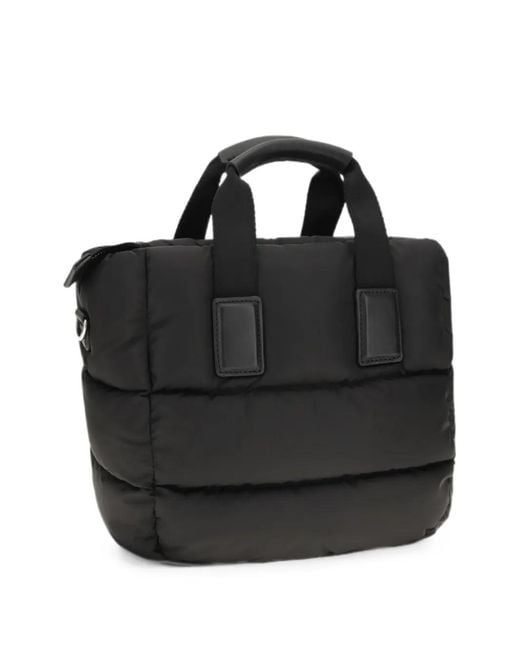 Moncler Black Mini Caradoc Quilted Tote Bag