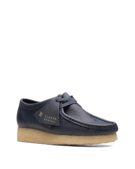 Clarks Blue Wallabee Derby Shoes