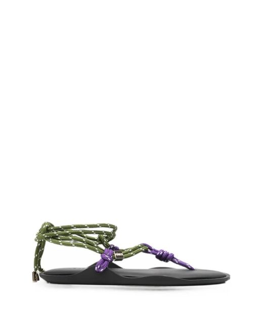FLOWZE White Twin Rope-Strap Sandals