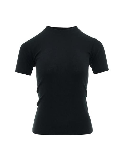 Fear Of God Black Ribbed-Knit T-Shirt