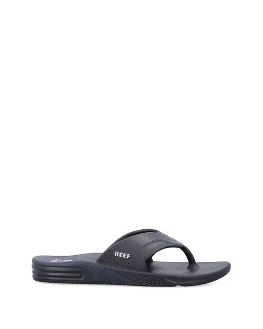 Reef Blue Fanning H20 Logo-Plaque Flip Flops for men