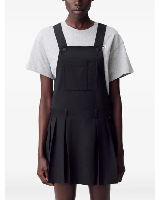 Claudie Pierlot Black Pleated Mini Dress