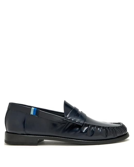 Blu Scarpa Blue Penny-Bar Loafers for men
