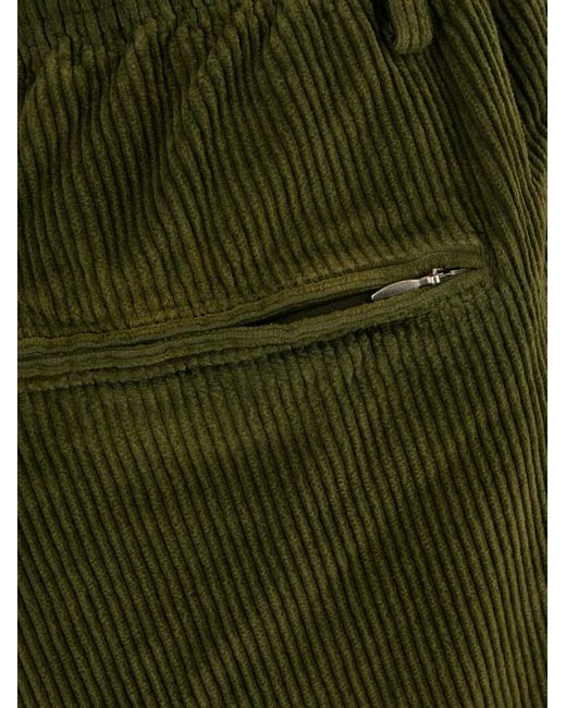 Cellar Door Green Corduroy Trousers for men