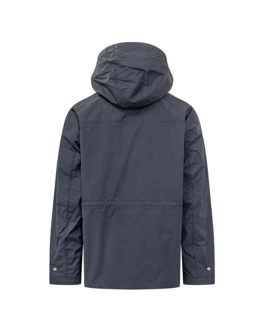 Ceccarelli Blue All Seasons Hooded Jacket for men