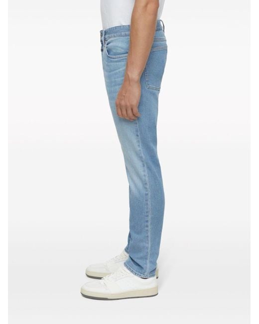 Closed Blue Unity Low-rise Slim-fit Jeans for men
