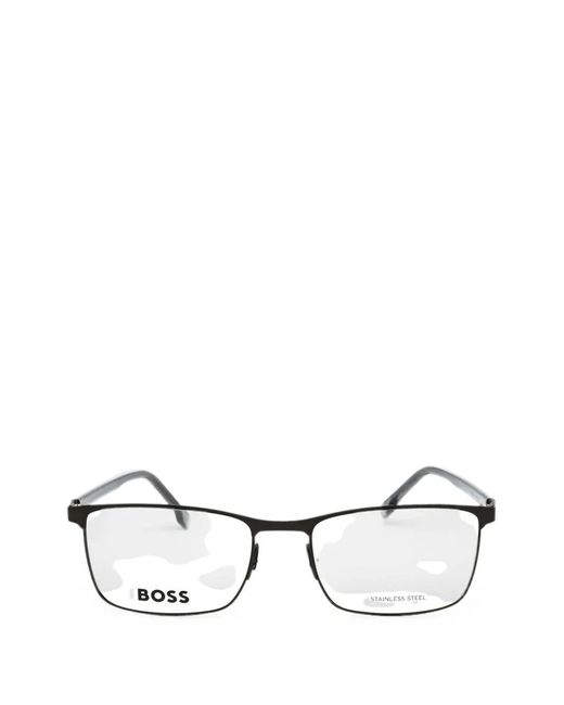 Boss Black Rectangle-Frame Glasses for men