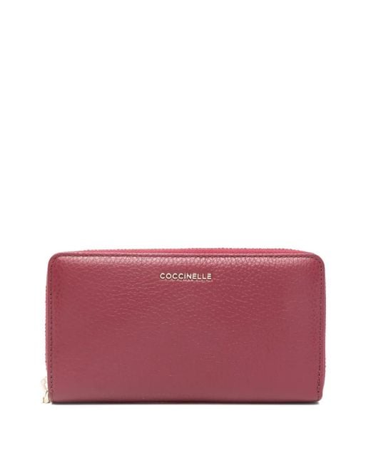Coccinelle Purple Leather Wallet