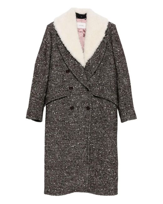 Dorothee Schumacher Gray Double-Breasted Coat