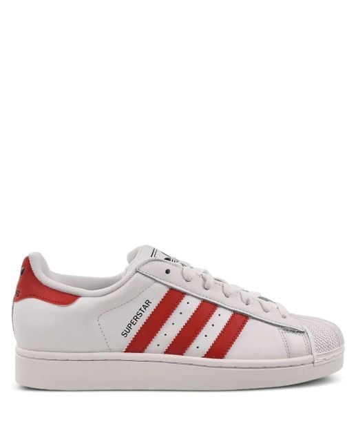 メンズ Adidas Superstar Ii "cloud White/better Scarlet" スニーカー Pink