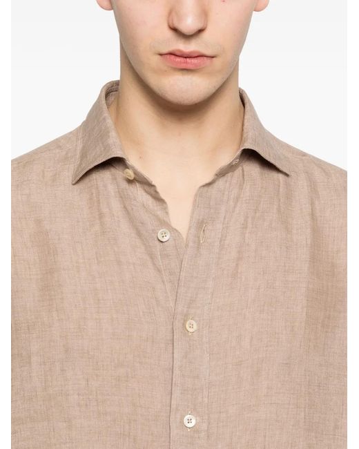 Alessandro Gherardi Natural Buttoned Shirt for men