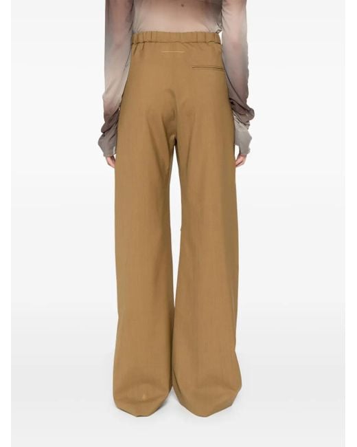 MM6 by Maison Martin Margiela Wollen Broek in het Natural