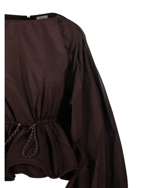 Zimmermann Black Alchemy Puff-Sleeve Blouse