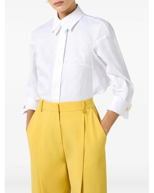 Elisabetta Franchi White Cotton Shirt