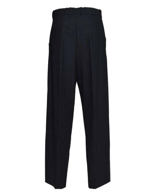 SOLOTRE Blue Pleated Trousers
