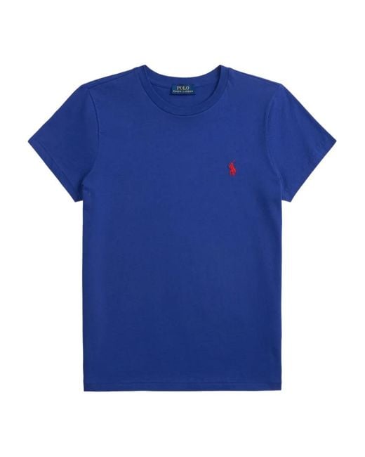 Polo Ralph Lauren Blue T-Shirt Mit Polo Pony