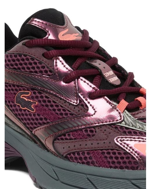 Lacoste Purple L003 Neo Shot Lace-Up Sneakers