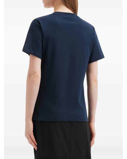 Chocoolate Blue T-Shirt En Coton À Broderies