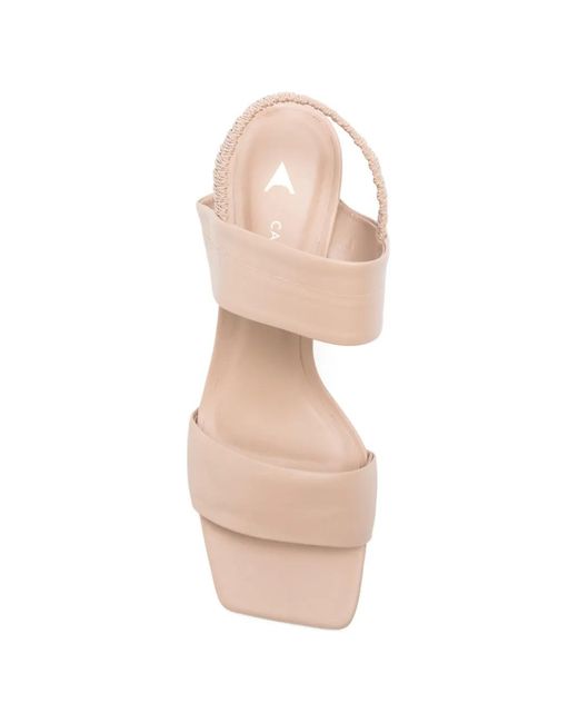 Carrano Pink Square-Toe Sandals
