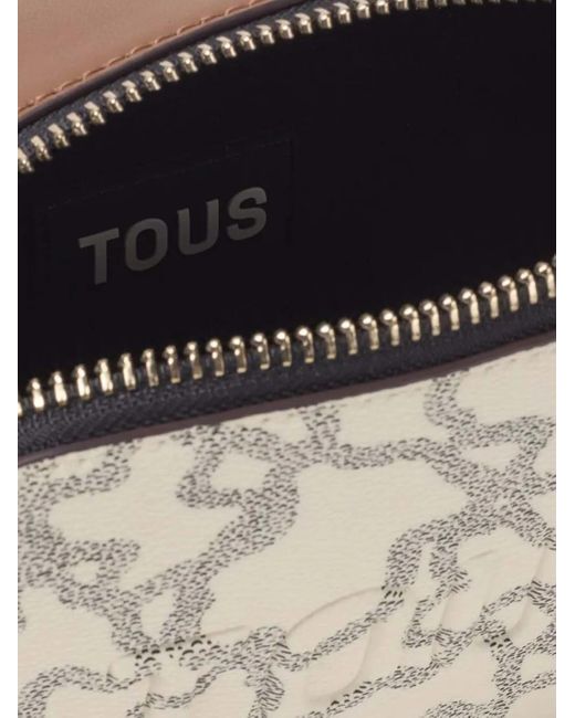 Tous White Reporter Kaos Icon Bear-Print Top-Handle Bag