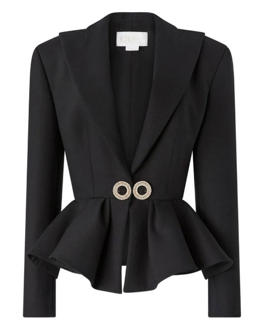 Chaqueta con apliques de cristal Genny de color Black