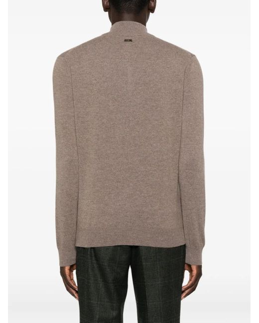 Corneliani Pullover mit Reißverschluss in Brown für Herren