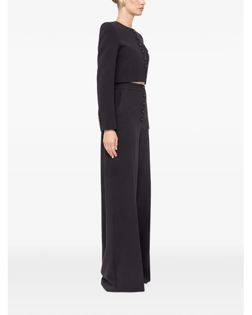 Nissa Blue High-Waist Wide-Leg Pants