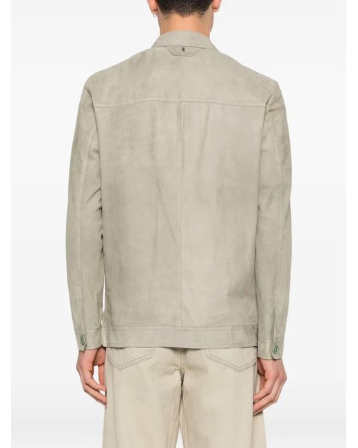 Salvatore Santoro Geknöpfte Jacke Mit Aufgesetzten Taschen in Natural für Herren