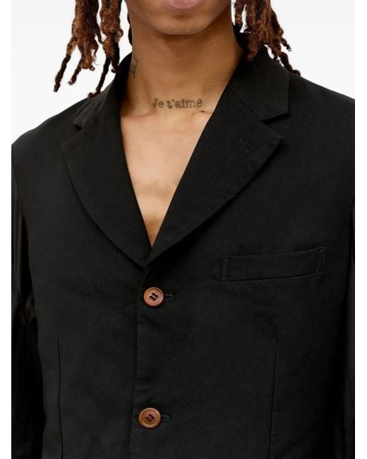 Comme des Garçons Black Cut-Out Shoulder Jacket for men