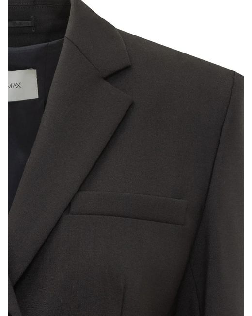 Sportmax Black Ranghi Notched-Lapel Blazer