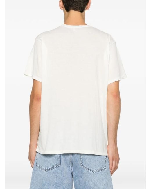R13 White Lettering-Print T-Shirt for men