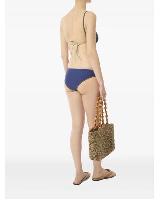 Pilzer Blue Trio Bikini Top