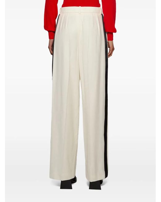 Wardrobe NYC White Low-Rise Tuxedo Trousers