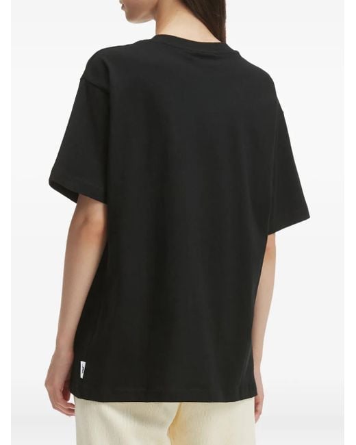 Chocoolate Black Cotton T-Shirt