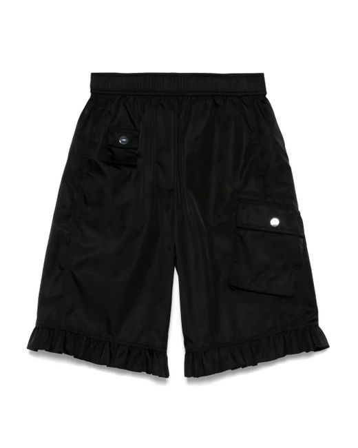 Ganni Black Nylon Shorts