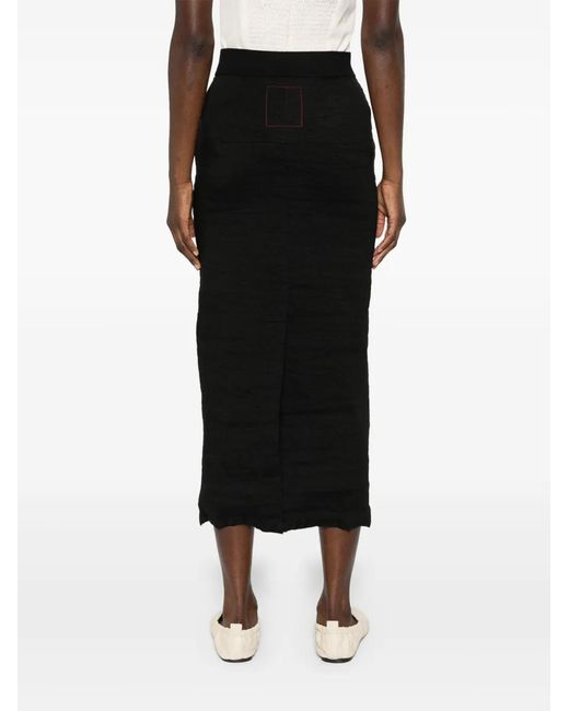 Uma Wang Midi-Rok in het Black