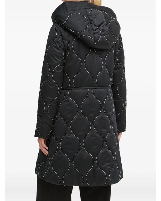 Guess Black Quilted Studded Jacket