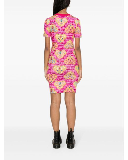Versace Pink Couture Bodycon Minidress