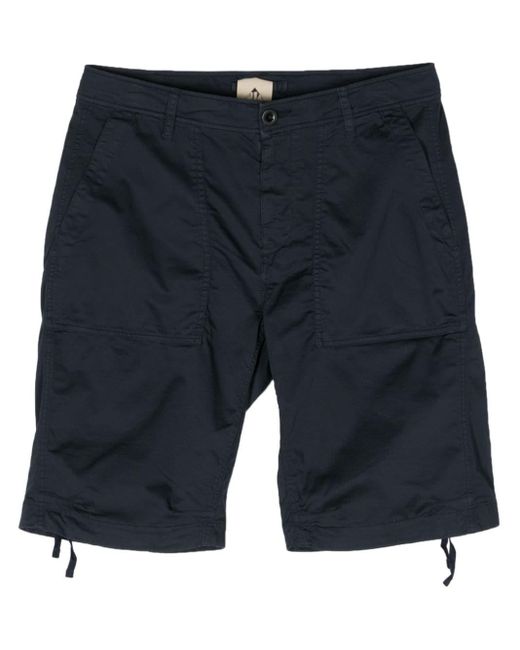 C P Company Blue Drawstring Cotton-blend Bermuda Shorts for men
