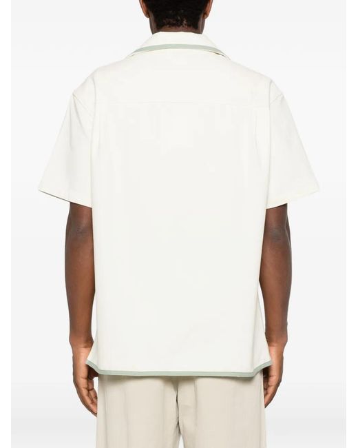 Drole de Monsieur White Chemise À Broderies for men
