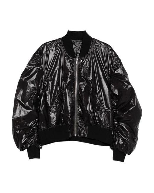 Rick Owens Black Secchia Flight Bomber Jacket