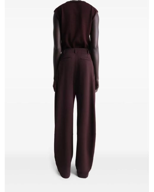 Pantaloni Con Cavallo Basso di Lemaire in Purple