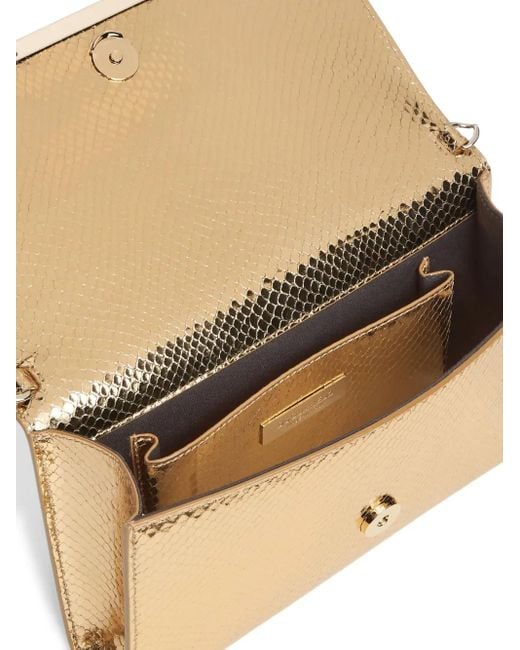 DSquared² Natural Metallic Textured Wallet