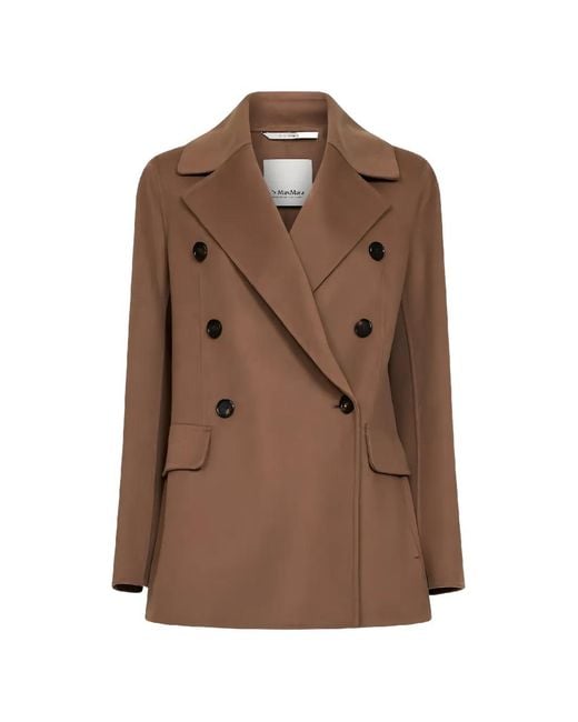 Max Mara Brown Doppelreihiges Sakko