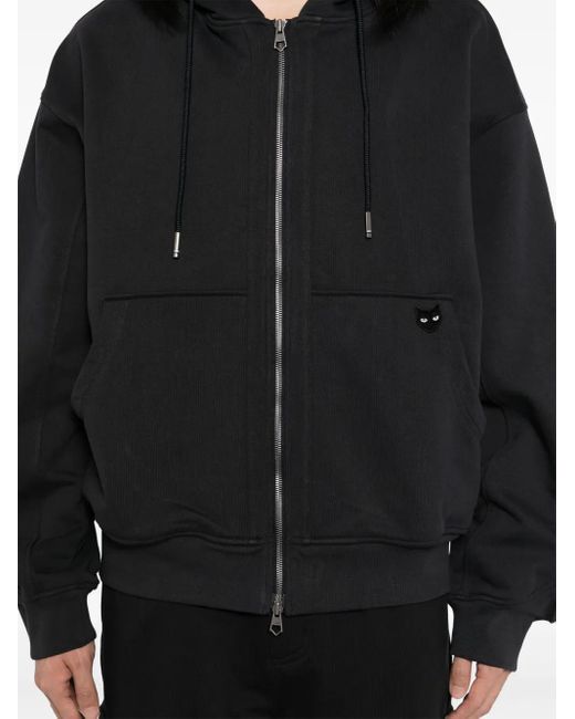 Sudadera con capucha y cremallera ZZERO BY SONGZIO de hombre de color Black