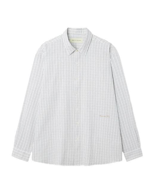 Camisa a cuadros MAN ON THE BOON. de hombre de color White