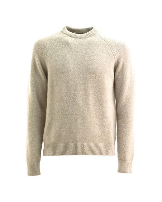 Cruna White Raglan-Sleeve Bouclé-Knit Sweater for men