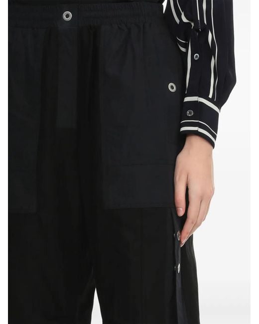 3.1 Phillip Lim Blue Contrasting-Pocket Trousers