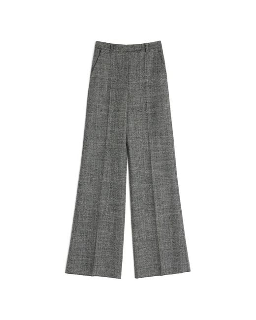 Valentino Garavani Gray Wool Mouliné Trousers