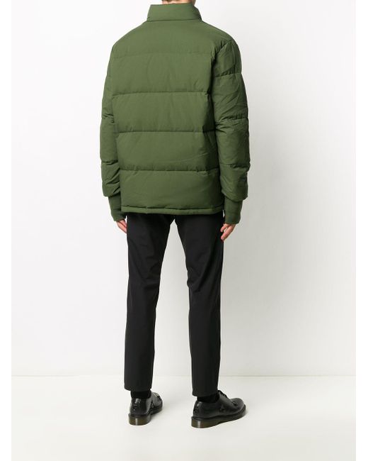 KENZO Synthetik Daunenjacke mit Tiger-Patch in Grün für Herren - Lyst